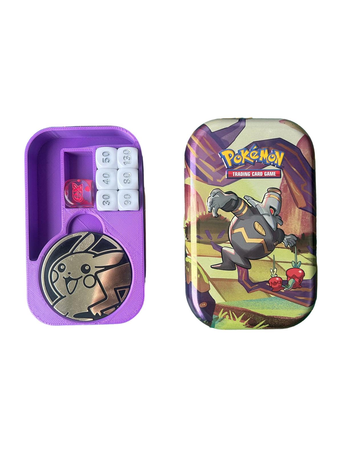 Pokémon Mini Tin Inlay – Organizer für Münzen & Würfel