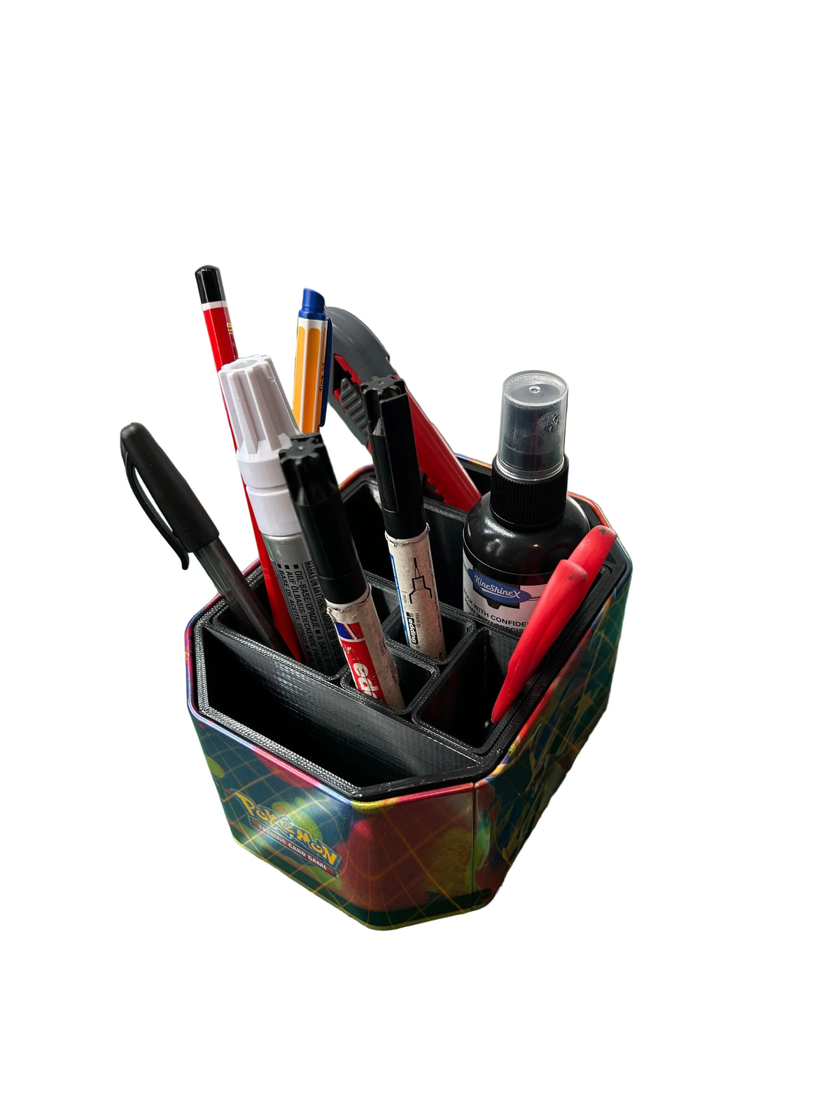 Modularer Pokémon Tin Organizer – Individuell anpassbare Einsätze [Mit Tin Box]