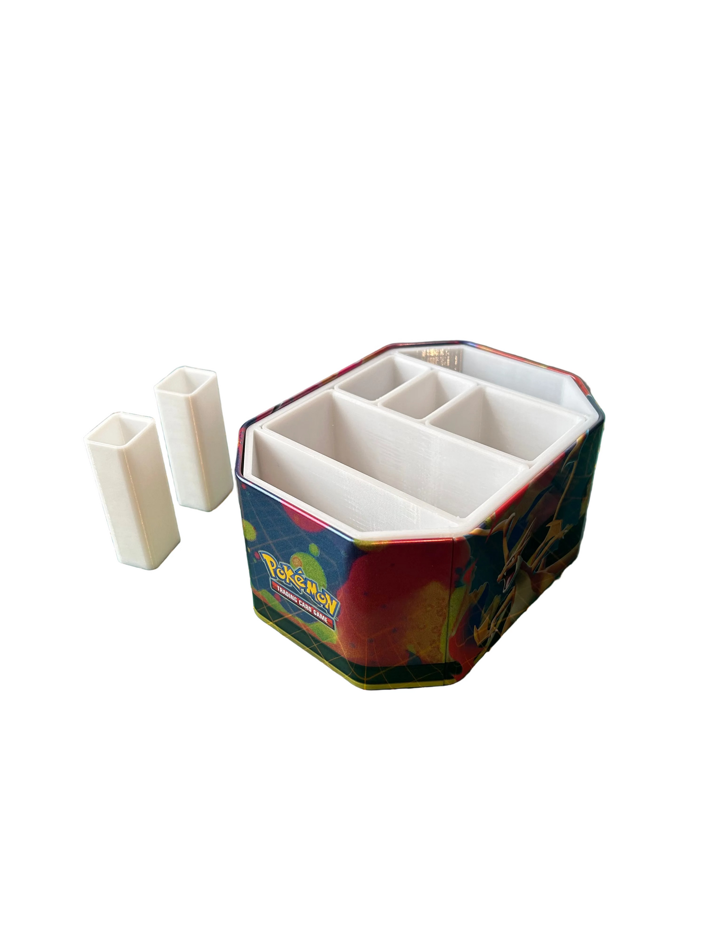 Modularer Pokémon Tin Organizer – Individuell anpassbare Einsätze [Mit Tin Box]